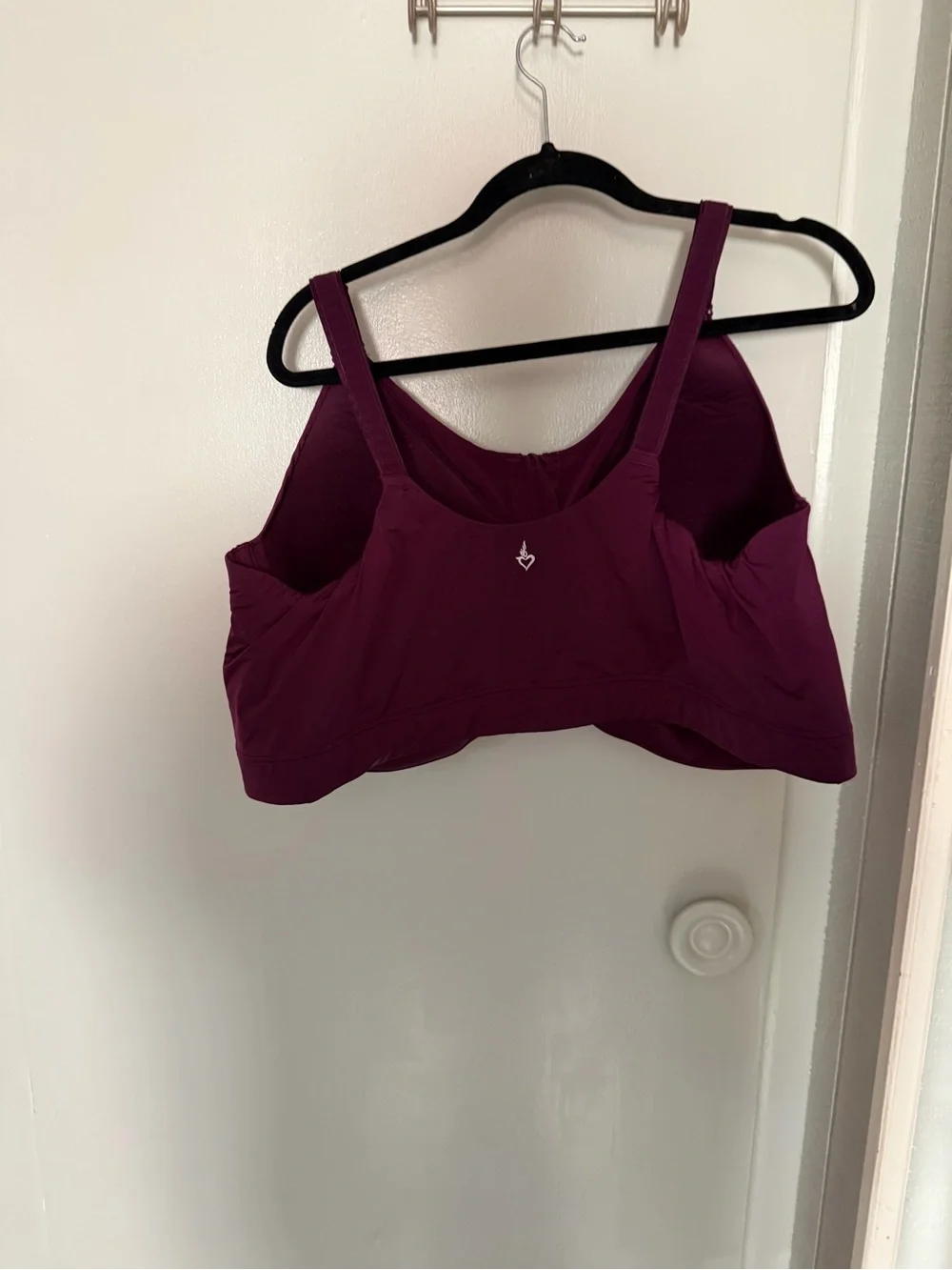 High impact torrid Front-Zip Sports Bra in burgundy